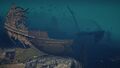 The shipwreck at the Wailing Cavern