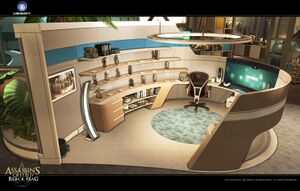 Abstergo Entertainment Working area cubicle.jpg