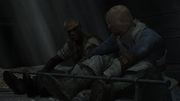 Adéwalé and Edward in shackles