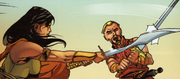 Leila dueling Numa