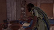 Hippokrates trying to develop a medicine