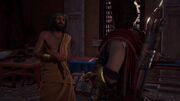 Metiochos requesting Kassandra's help