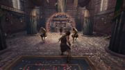 Kassandra fighting the illusions created by Barnabas