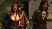 Anne and Mary being tried for piracy