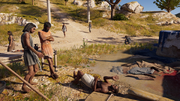 The stranded civilians in Boura
