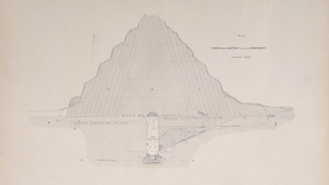 DTAE Vertical section drawing of Djoser's Pyramid.png
