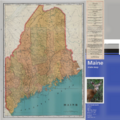 Map of Maine's roads