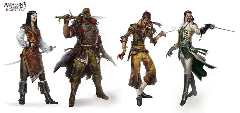 File:Assassin's Creed 4 characters. by johan g.jpg