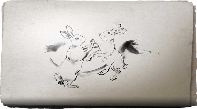 File:ACSH Sumi-E Boxing Hares.png