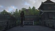 Yasuke returning to Azuchi Castle after the Honnō-ji incident