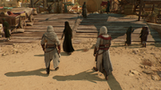 Roshan and Basim walking through Karkh