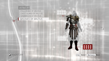 The Armor of Brutus in the Animus menu.
