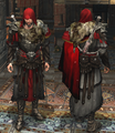Ezio wearing the armor in Revelations