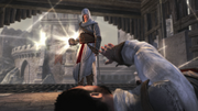 Abbas apologizing to Altaïr