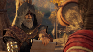 ACOD Revealing the Recruiter - Darius Reading Scroll.png