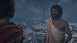 ACOD Lore of the Sphinx - Kassandra Meeting Gorgias.png