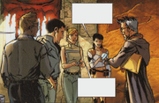 Jonathan meeting the other Assassins in Monteriggioni
