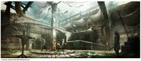 Concept art for the Mercenaries Guild in Venice.