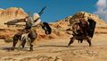 Bayek clashing with Ra's Mercy