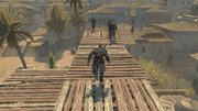 Ezio following the other Assassins to the Topkapı Palace