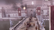 An explosion inside the Castello