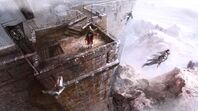 Assassin's Creed concept art for the Leap of Faith