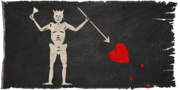 Edward Thatch's pirate flag