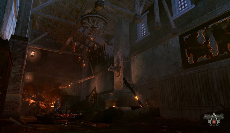 File:Assassins Creed 3 Fort Wolcott (Dining Destroyed) by neilvk.jpg