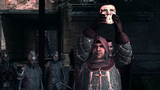 Silvio displaying the mask.