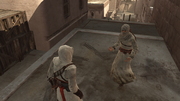 Altaïr speaking with the second informant