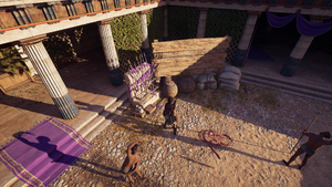 ACOD Kassandra taking a worn javelin.png