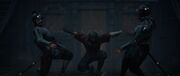 An Assassin taking out Caro's men