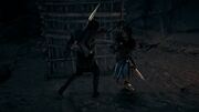 Gaspar fighting with Kassandra