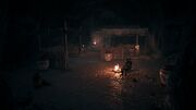 The bandit encampment within the cavern
