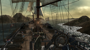 Connor steering the Aquila