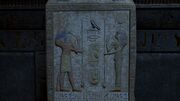 Thoth and Sheshat on an ancient tablet