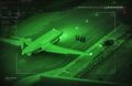 Security footage of the hangar.