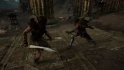 Kassandra fighting Drakios