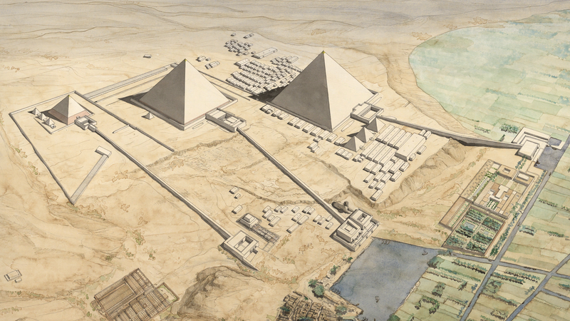 File:DTAE Pyramids of Gizeh - Jean Claude Golvin.png