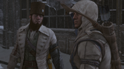 Jamie thanking Connor for his help