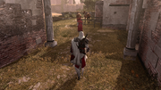 Ezio following the cardinal